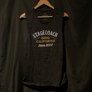 2007 STAGECOACH Festival Tank Top Sz XL Black Indio California April 26-28